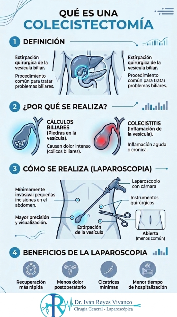 Colecistectomia, extracción de la vesícula